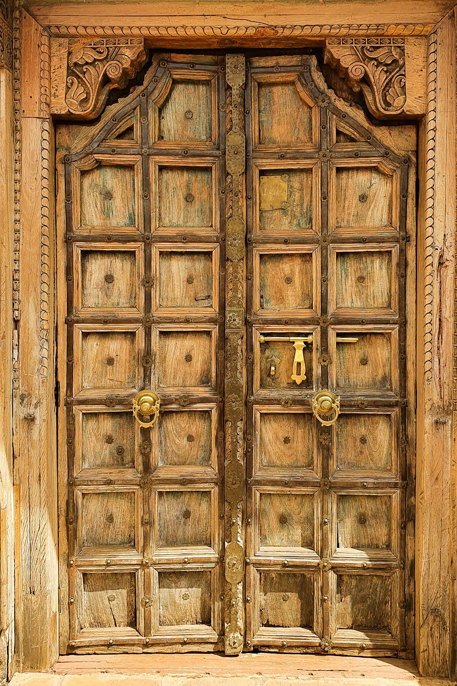 Carved Swahili wooden door in Lamu Old Town